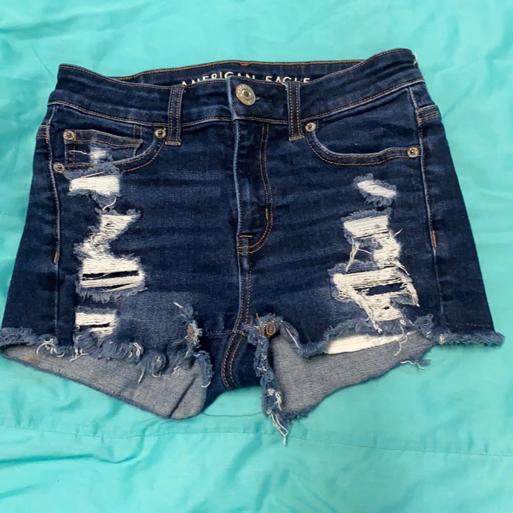 American Eagle Hi-Rise Shortie Shorts